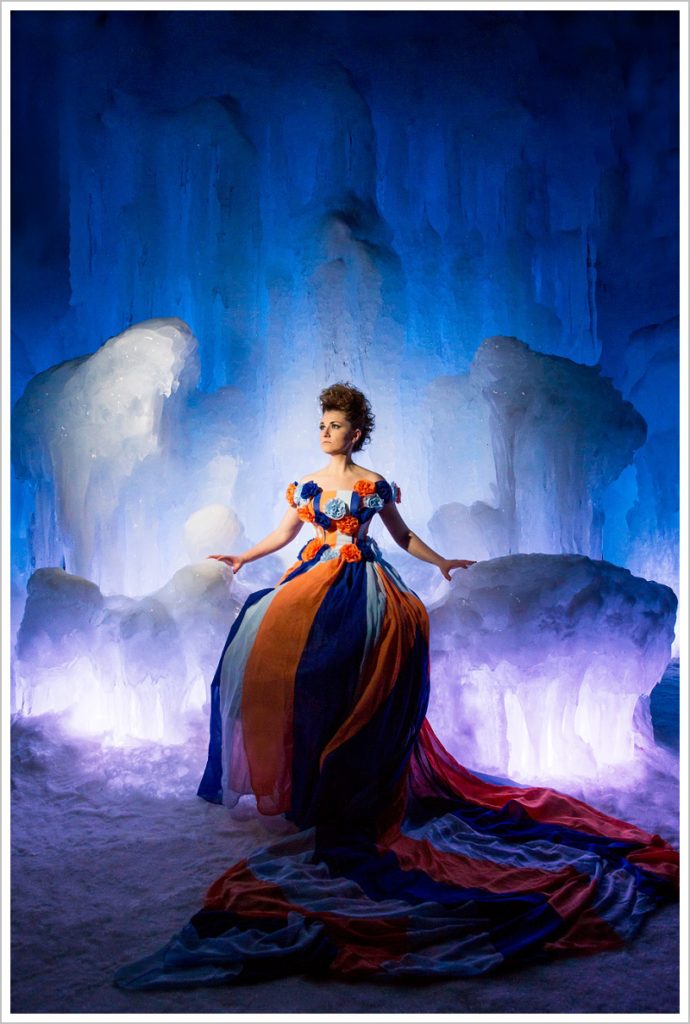 Fashion Concept Photo Shoot at the Ice Castles