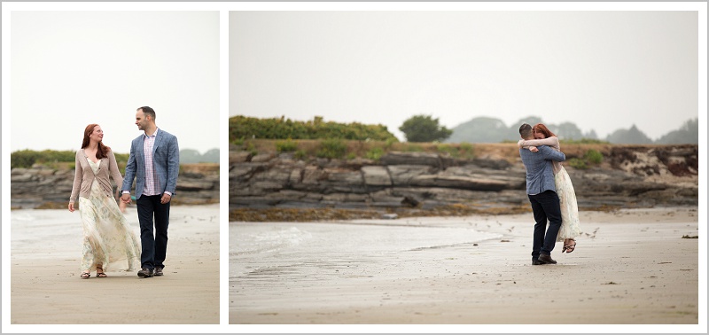 Kevin and Morgan at Kettle Cove, Engagement photos