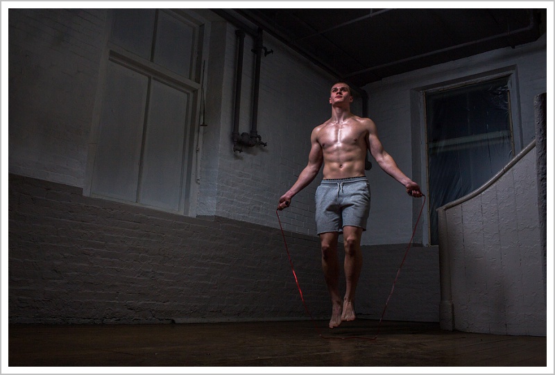 Fitness Fanatic Alex jumping rope