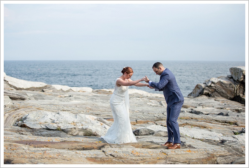 Robert and Morgan's Pemaquid Point Wedding - LAD Photography