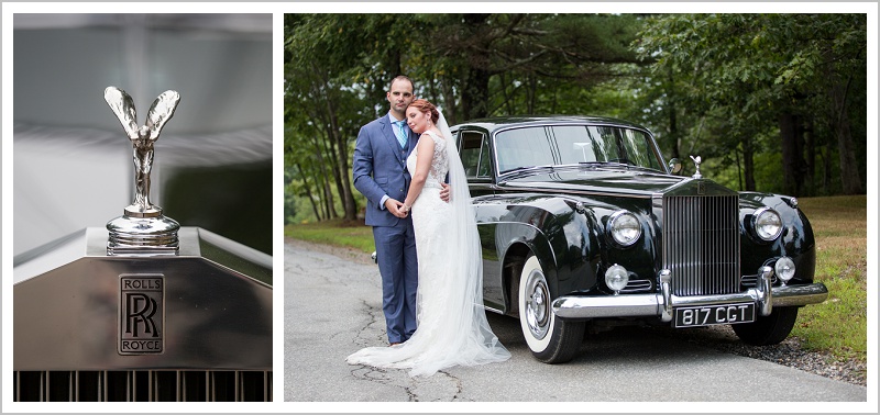 Robert and Morgan's Pemaquid Point Wedding - Rolls Royce - LAD Photography