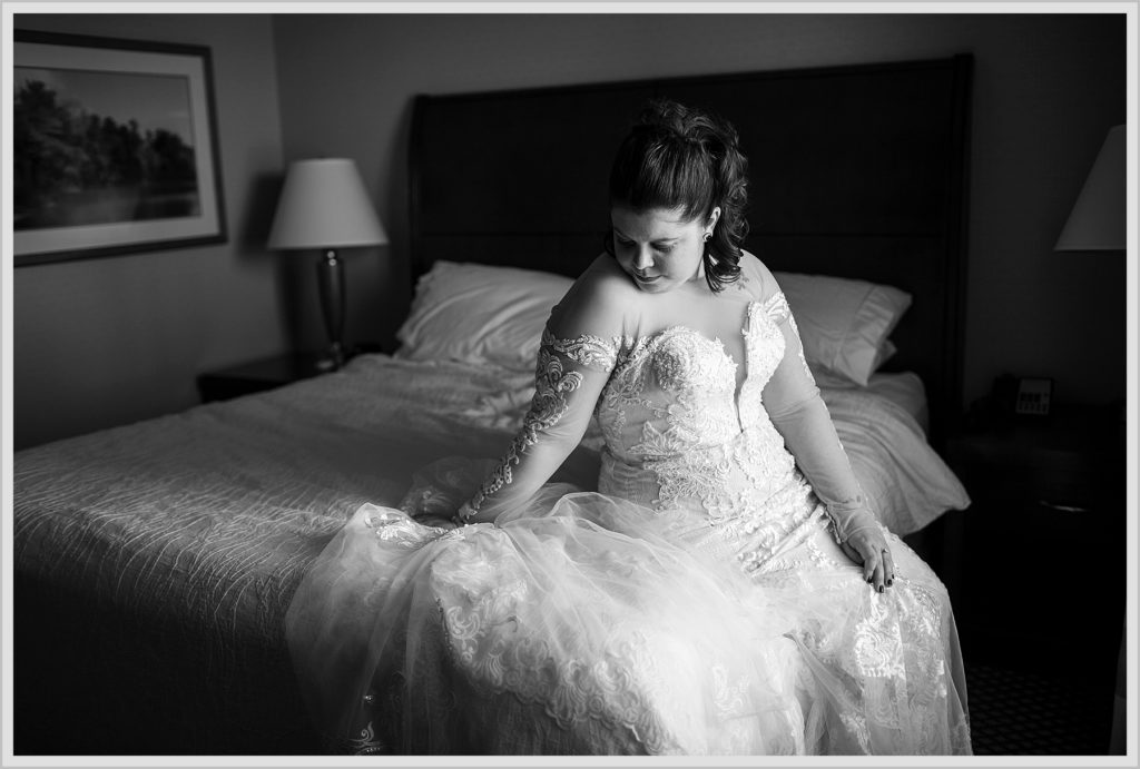 Bride in bed 