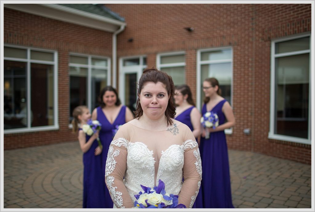 Bride's silly face