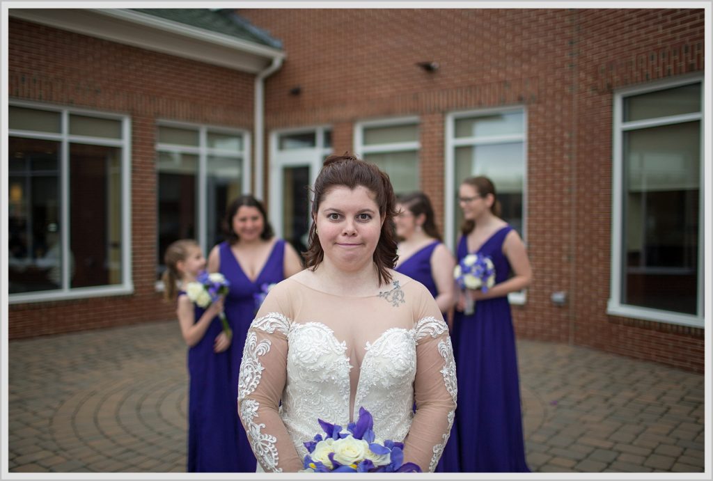 Bride's silly face