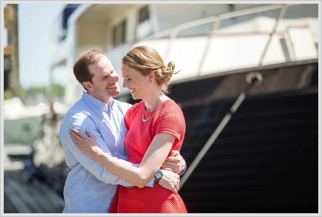 Brian and Liz, Portland Engagement, waterfront