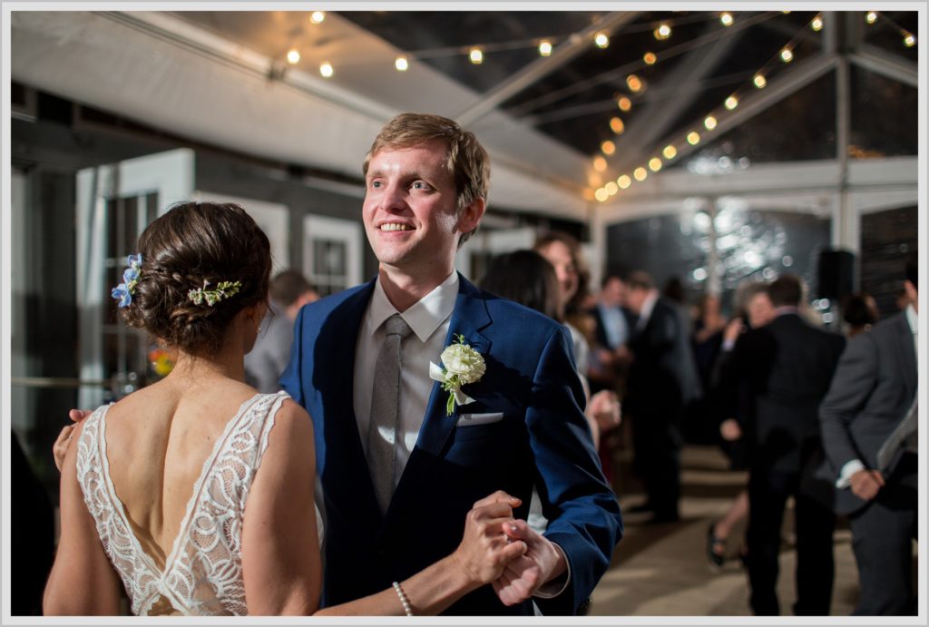 Katie and James' Hidden Pond Wedding | dancing at reception