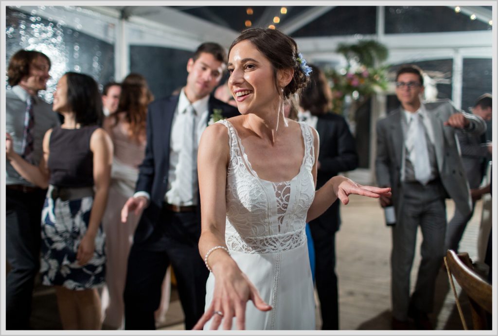 Katie and James' Hidden Pond Wedding | dancing at reception