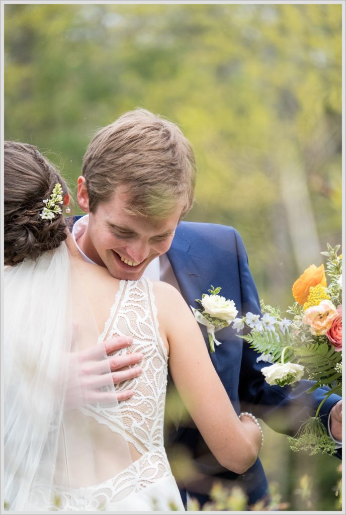 Katie and James' Hidden Pond Wedding | First Look