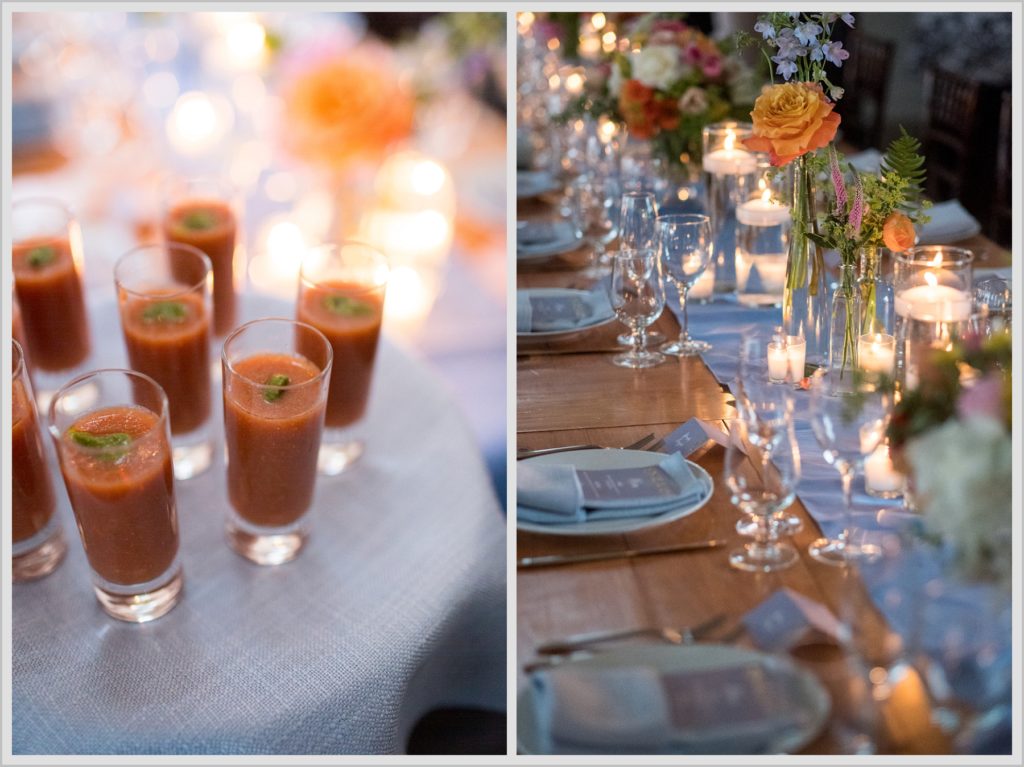 Katie and James' Hidden Pond Wedding | more table scapes and apps