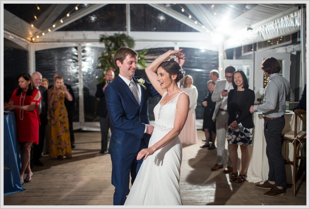 Katie and James' Hidden Pond Wedding | dancing at reception