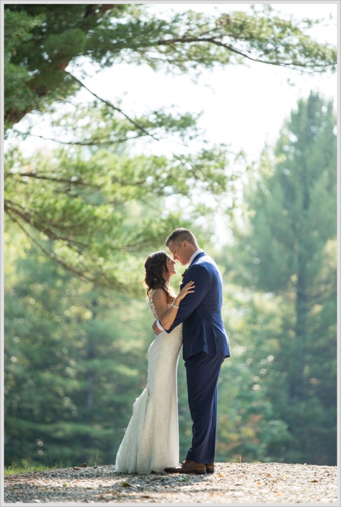 Dan and Amanda's Stone Mountain Arts Center Wedding Featured in Real Maine Weddings | bride and groom