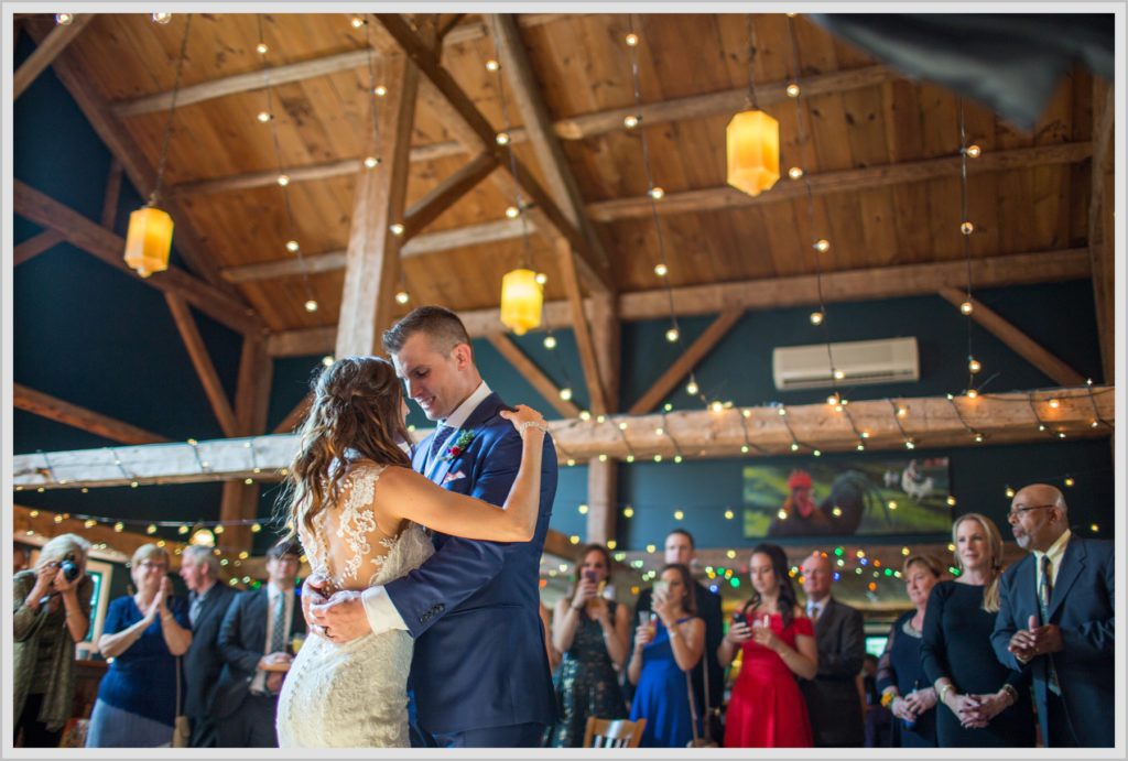 Dan and Amanda's Stone Mountain Arts Center Wedding Featured in Real Maine Weddings | first dance