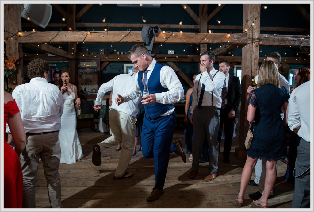 Dan and Amanda's Stone Mountain Arts Center Wedding Featured in Real Maine Weddings | reception dancing