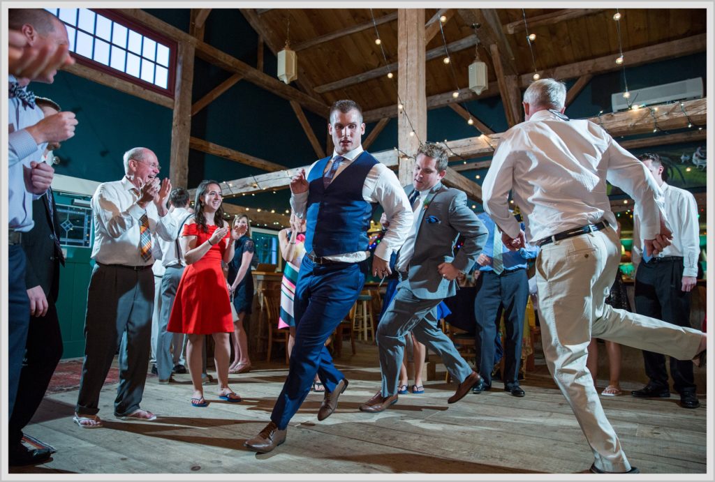 Dan and Amanda's Stone Mountain Arts Center Wedding Featured in Real Maine Weddings | reception dancing