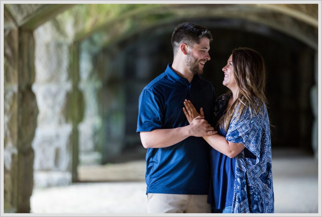 Katie and Eric's Coastal Maine Engagement session at Popham Beach