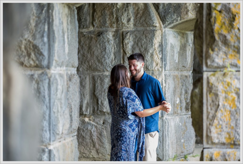 Katie and Eric's Coastal Maine Engagement session at Popham Beach