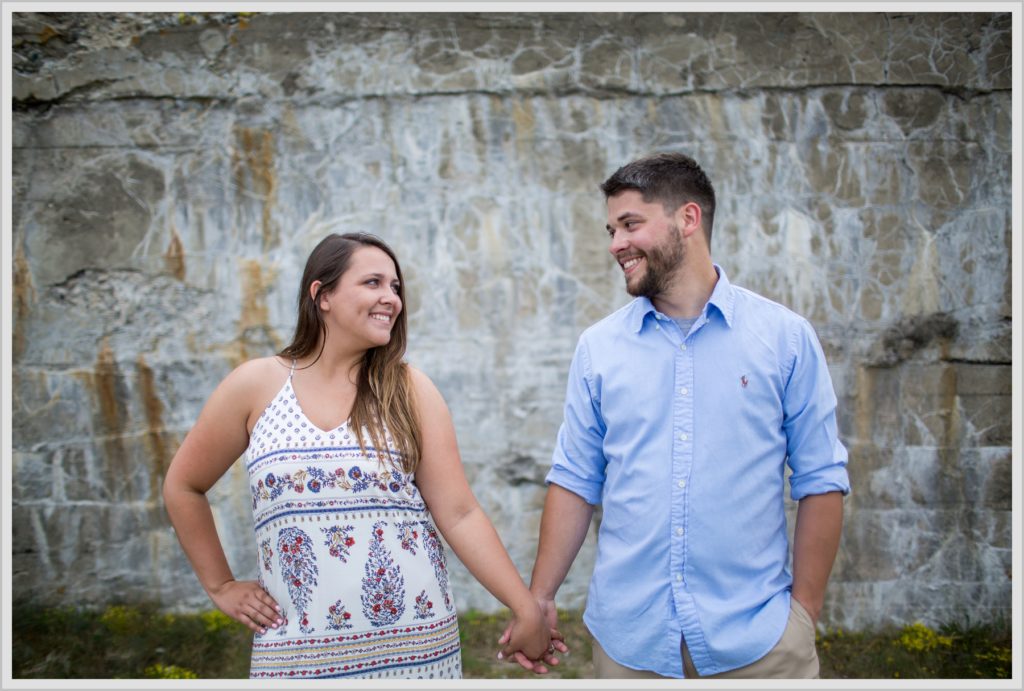 Katie and Eric's Coastal Maine Engagement session at Popham Beach