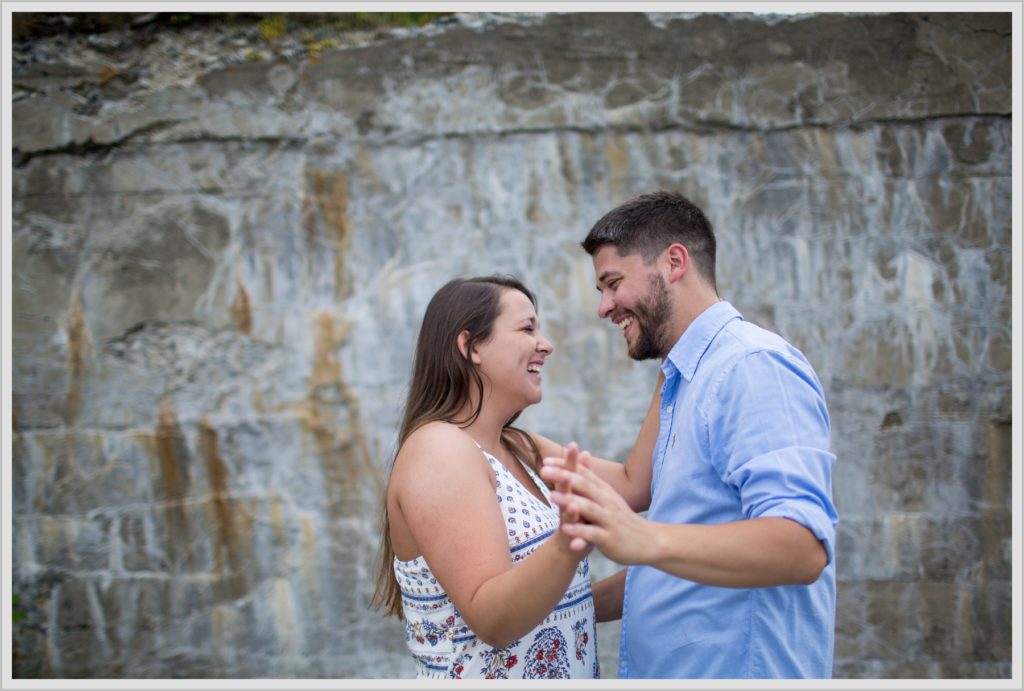 Katie and Eric's Coastal Maine Engagement session at Popham Beach