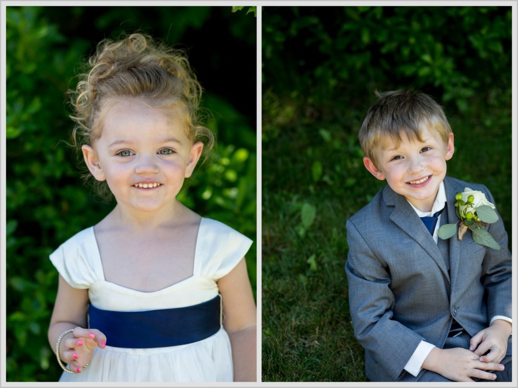 Sean and Nicole Married at York Harbor Inn | flower girl and ring bearer