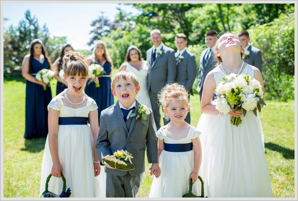 Sean and Nicole Married at York Harbor Inn | ring bearer and flower girls