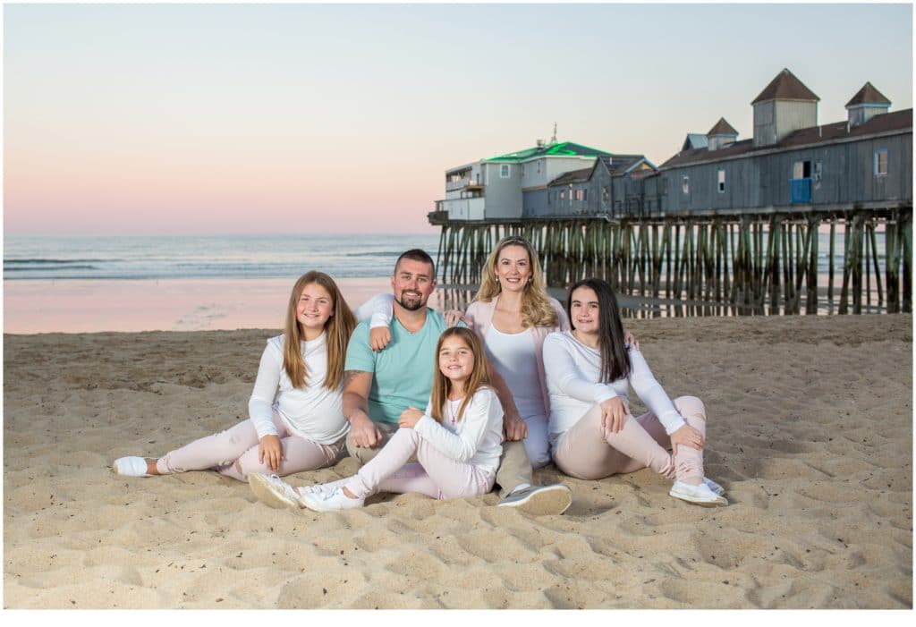 Blended Family Photos on Old Orchard Beach