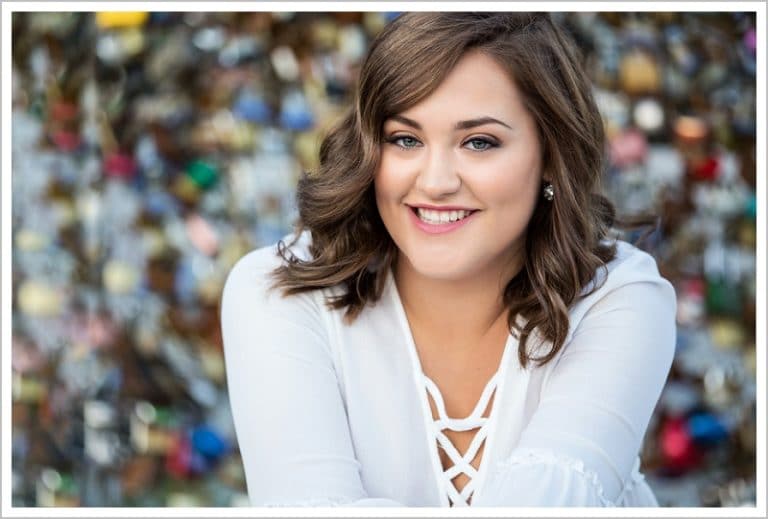 Madison, Senior portrait on Portland's waterfront - LAD Photography