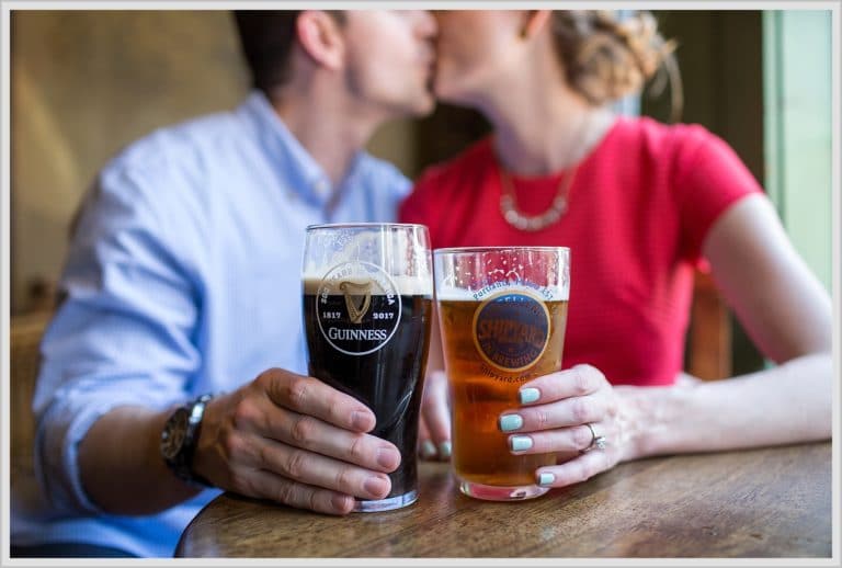 Brian and Liz, Portland Engagement. Beer