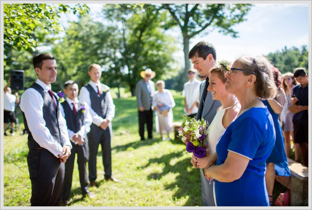 Ryan and Becca's New Hampshire Farm Wedding | ceremony