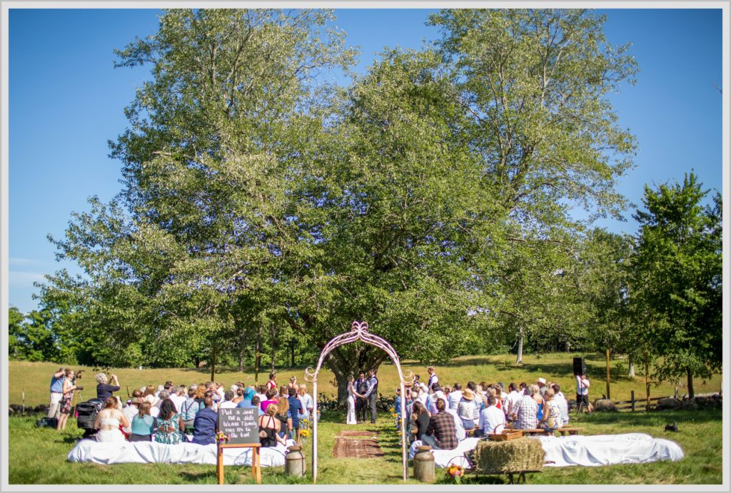 Ryan and Becca's New Hampshire Farm Wedding | ceremony