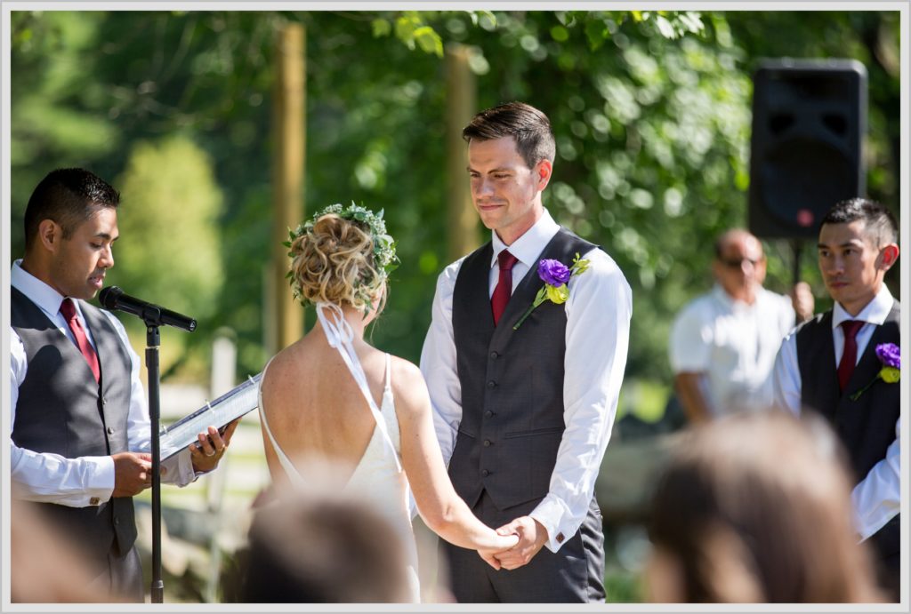 Ryan and Becca's New Hampshire Farm Wedding | ceremony