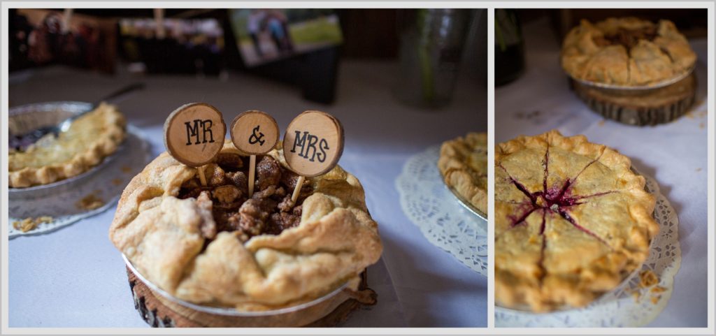 Ryan and Becca's New Hampshire Farm Wedding | pies