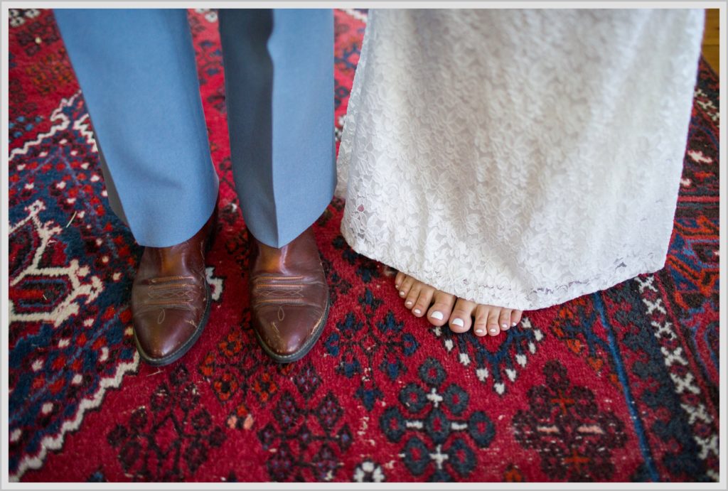 Ryan and Becca's New Hampshire Farm Wedding | feet