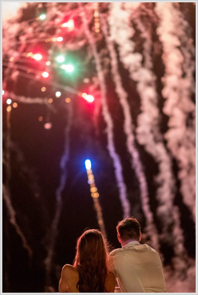 Brian + Tracy's Cliff House Wedding | Fireworks