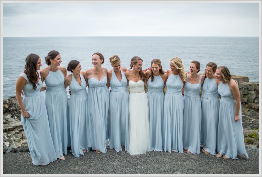 Brian + Tracy's Cliff House Wedding | Bride and Bridesmaids