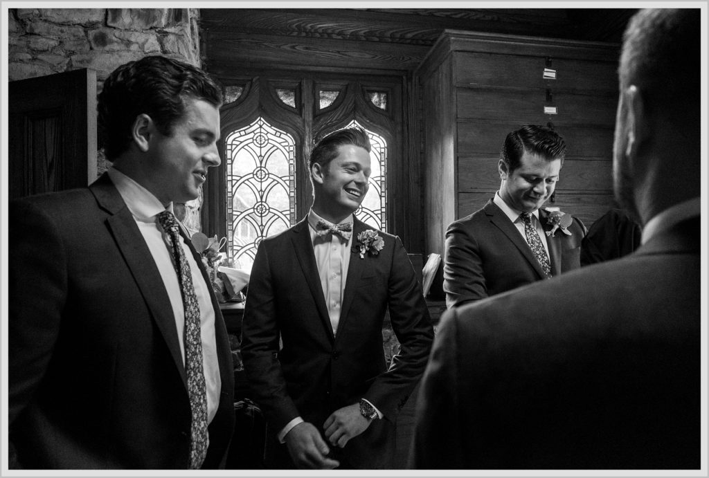 Brian + Tracy's Cliff House Wedding | Groom and groomsmen