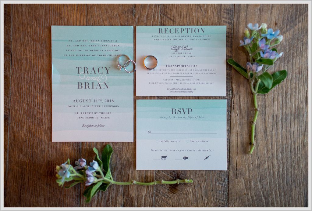 Brian + Tracy's Cliff House Wedding | Stationary