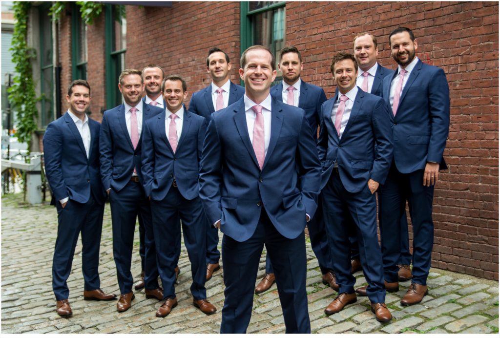 Brian + Liz’s Maine Wedding | Groom and Groomsmen