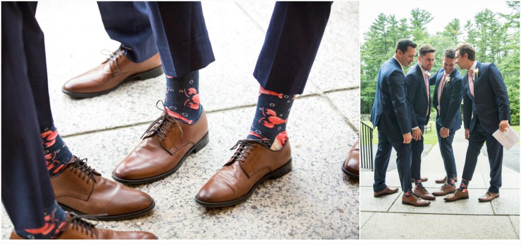 Brian + Liz’s Maine Wedding | Lobster Socks