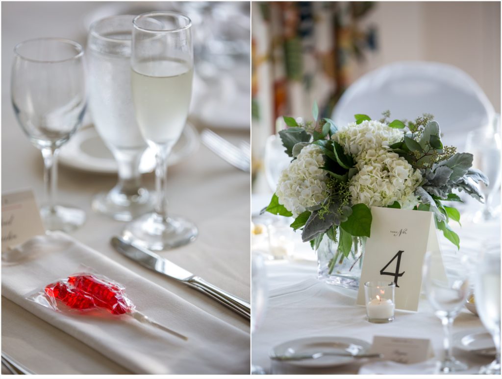 Brian + Liz’s Maine Wedding | Details of place settings