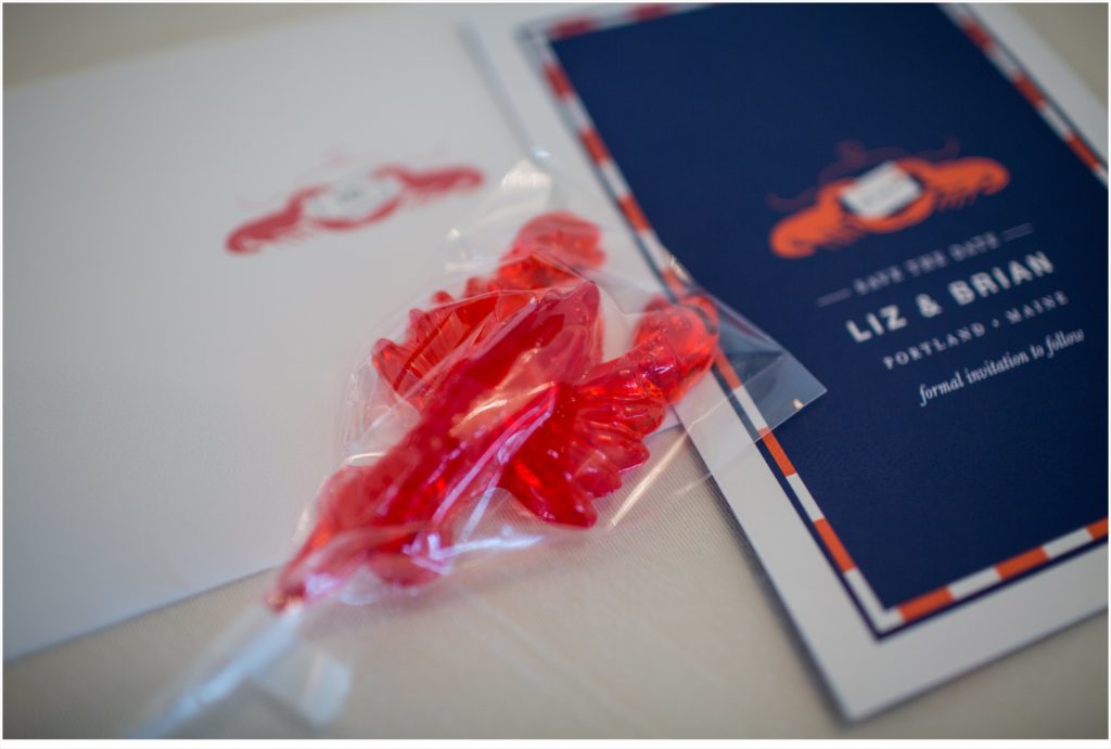 Brian + Liz’s Maine Wedding | Lobster favors