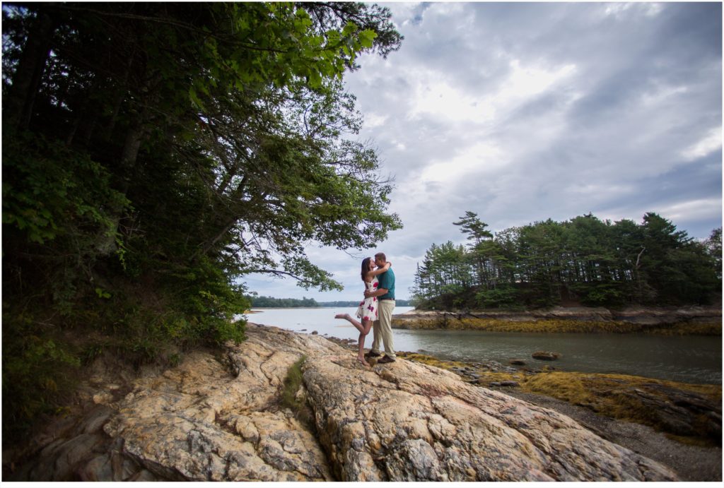 Nick + Rachel's Wolfes Neck and Portland Engagement Session