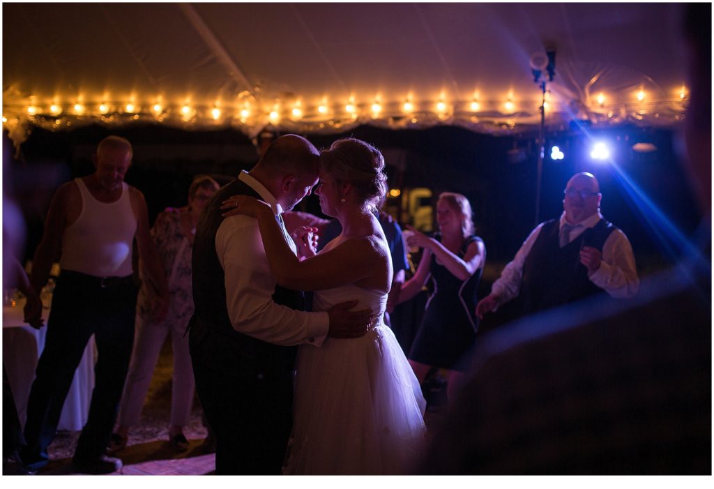 Britt and Jason Funky Bow Wedding | Bride and Groom on Dance Floor