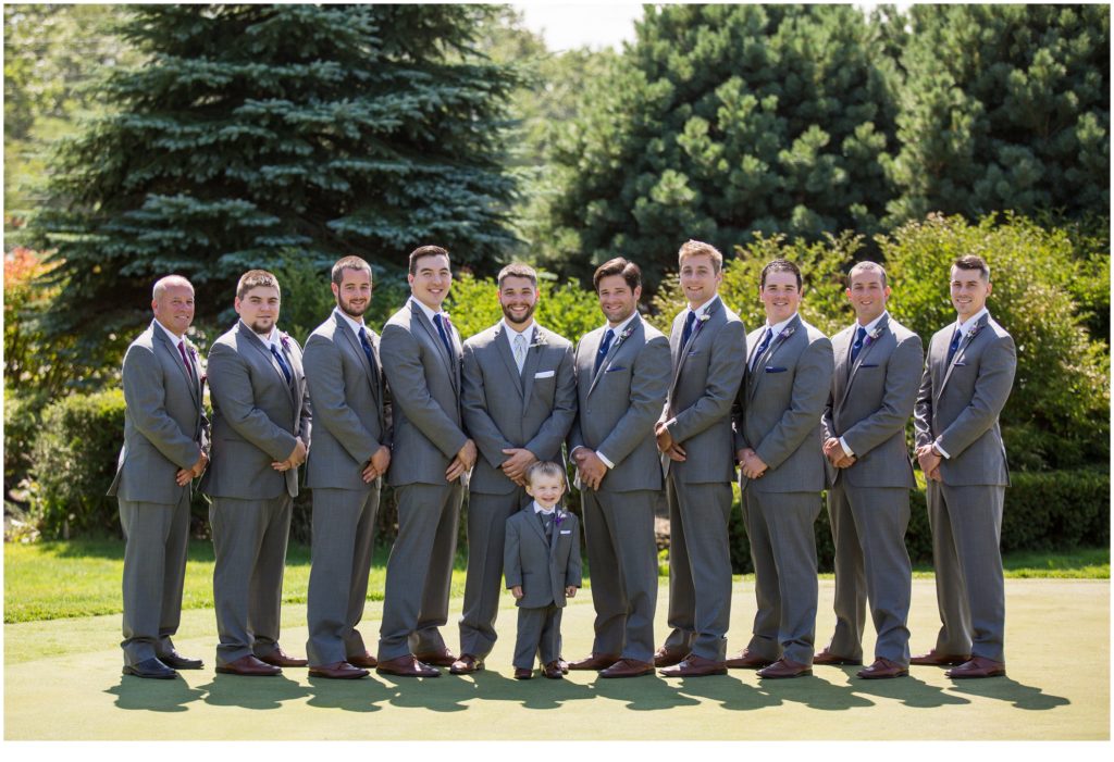 Katie and Eric's Dunegrass Wedding | groom and groomsmen