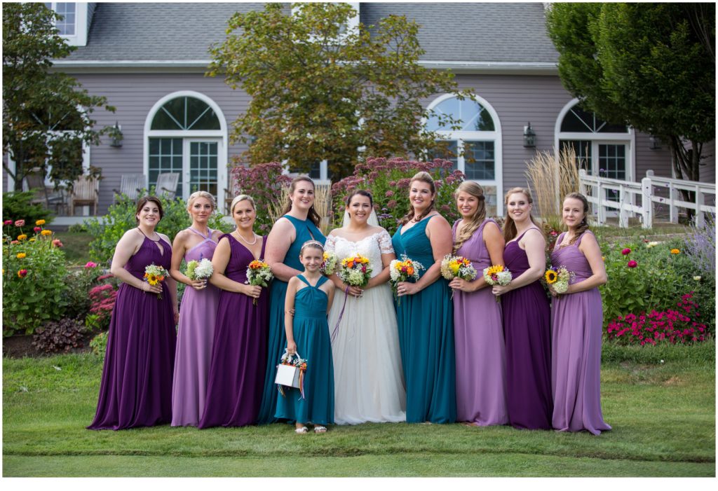 Katie and Eric's Dunegrass Wedding | bride and bridal party