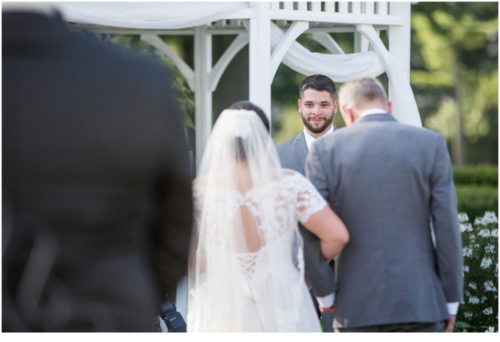 Katie and Eric's Dunegrass Wedding | at the alter