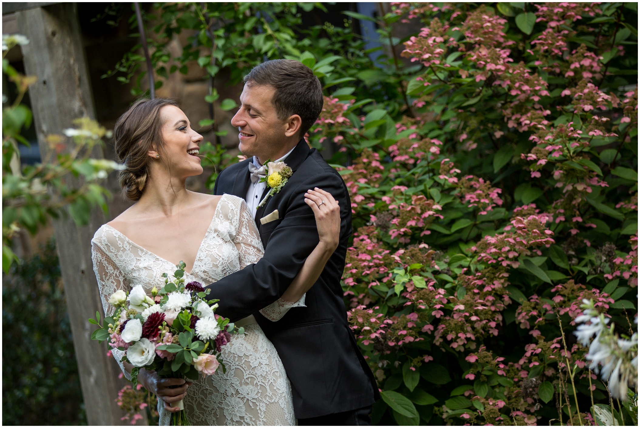 Brian and Ann's Marianmade Farm Wedding - in the garden