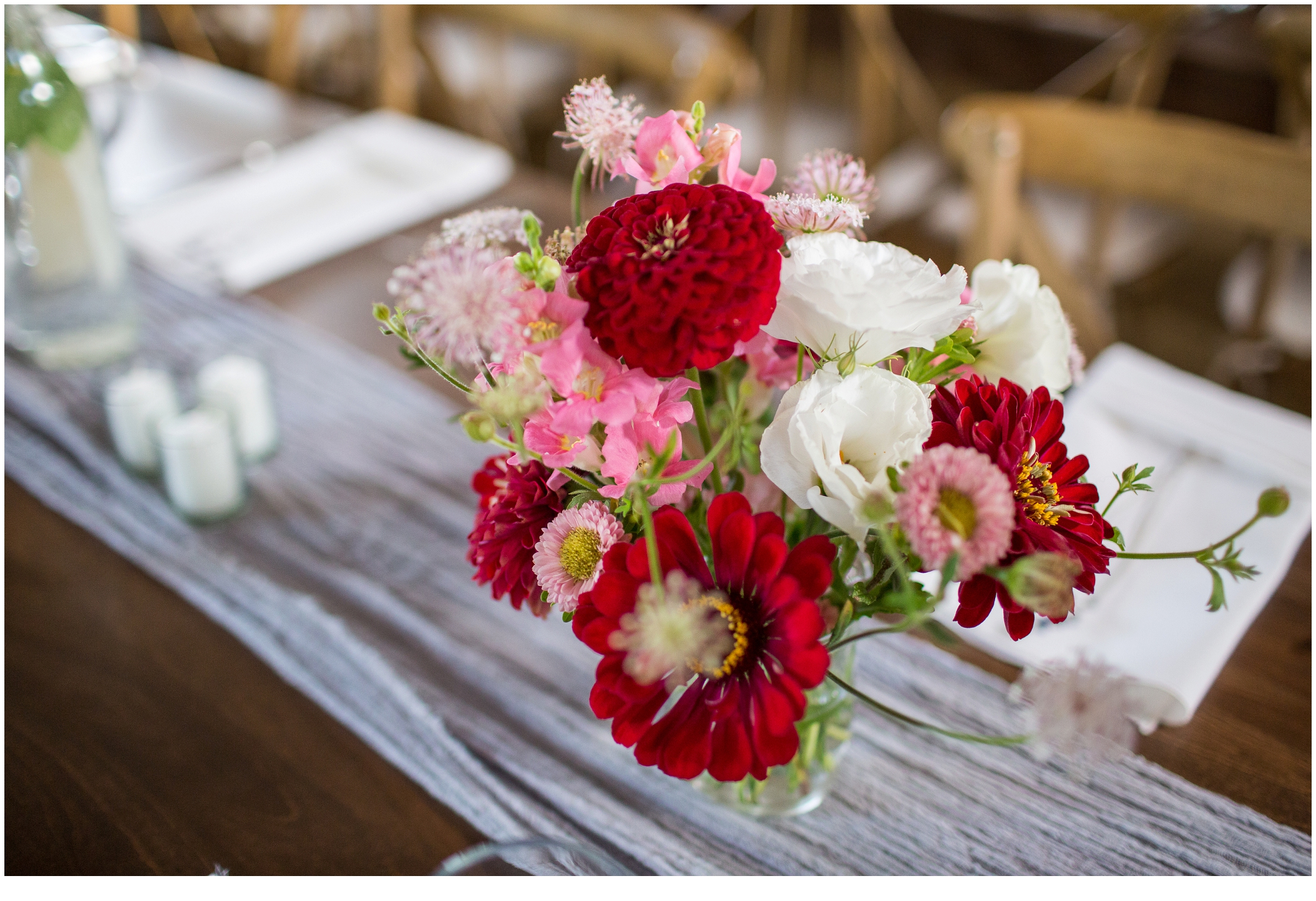 Brian and Ann's Marianmade Farm Wedding - flower details