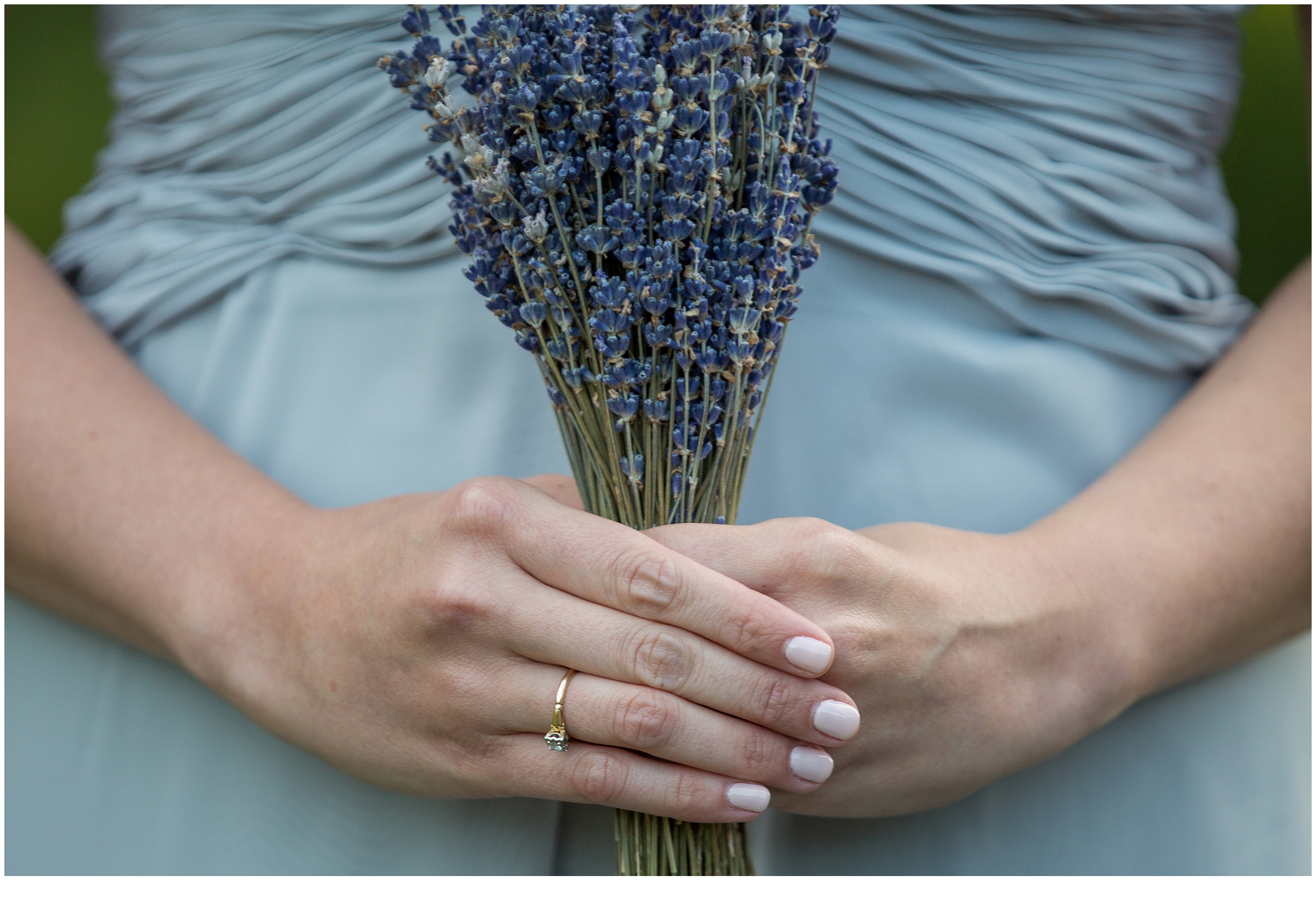 Brian and Ann's Marianmade Farm Wedding - lavender bouquet