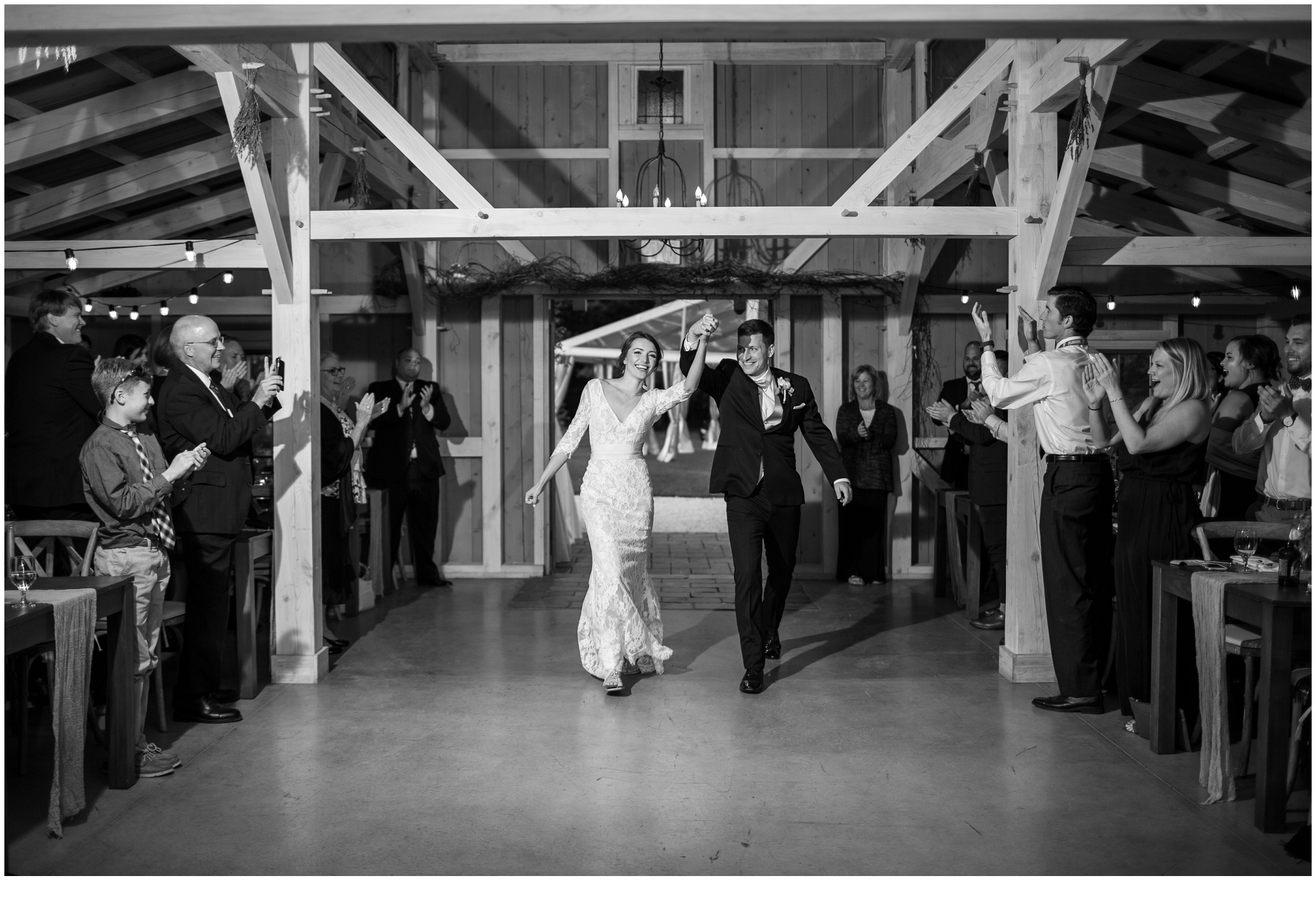 Brian and Ann's Marianmade Farm Wedding - first entrance