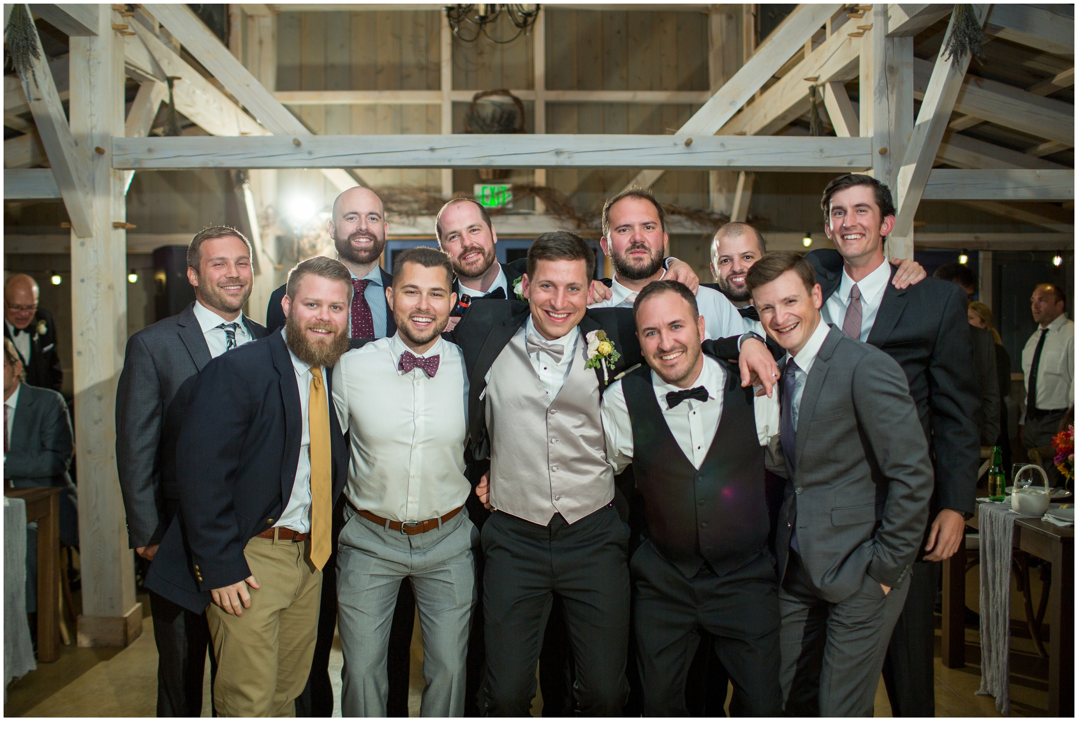 Brian and Ann's Marianmade Farm Wedding - group shot